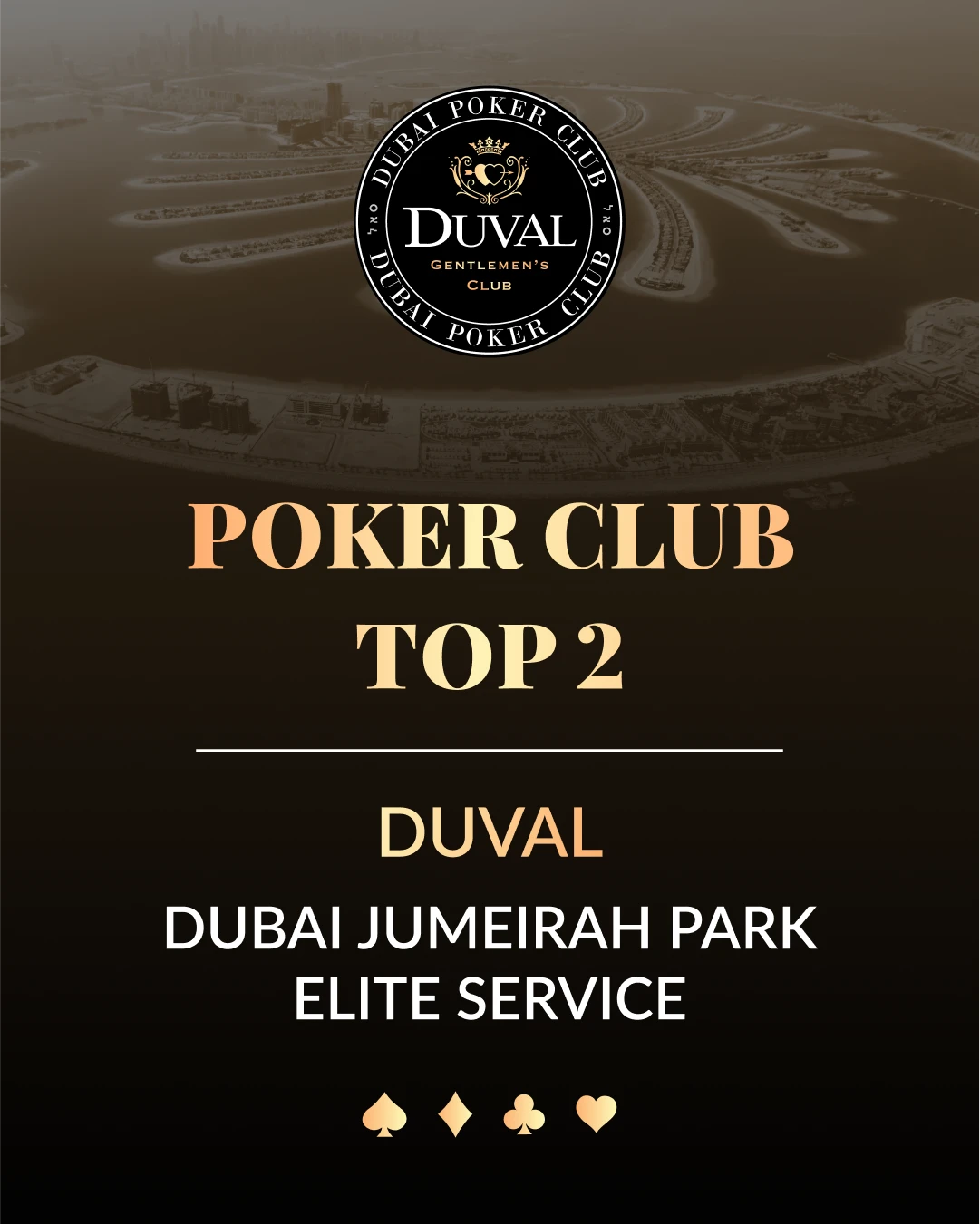 Poker Club TOP2 DUVAL | Dubai Jumeirah Park Elite Service