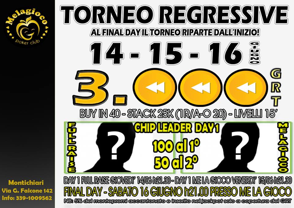 TORNEO REGRESSIVE