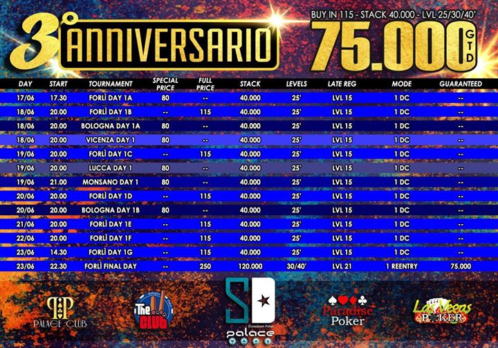 3° Anniversario SDPalace